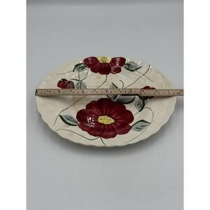 Vintage Blue Ridge Pottery Large 11" Oval Platter Becky Pattern Chipped